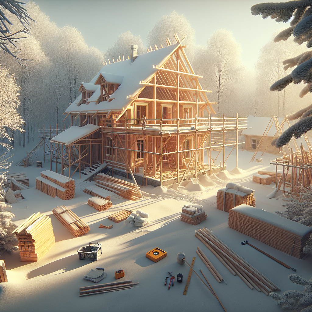 Строительство каркасных домов зимой без потерь